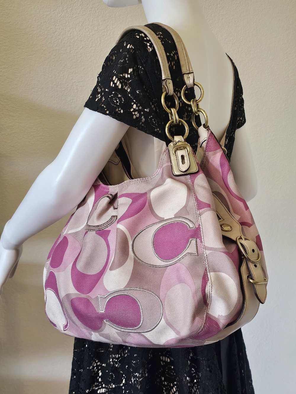 Coach Madison Op Art Handbag - Picture 2 of 11